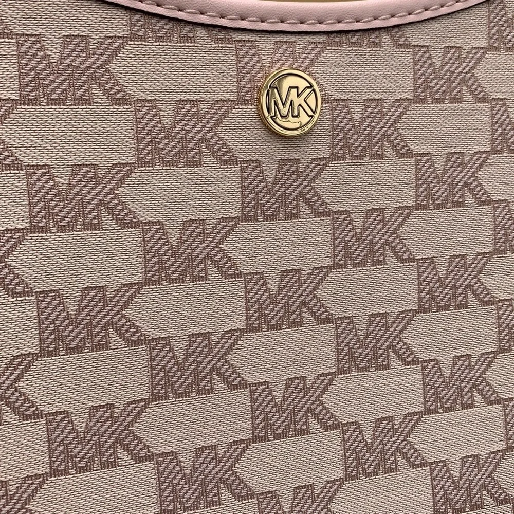 MICHAEL KORS Briley Small Logo Messenger Xbody Bag POWDER BLUSH MULTI COLOR